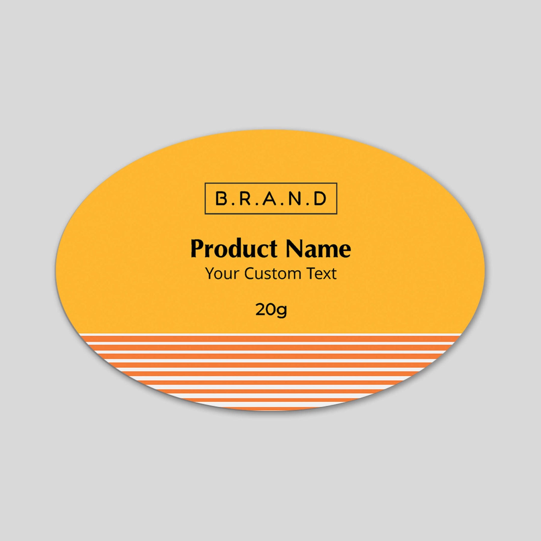Oval Shape Label 2