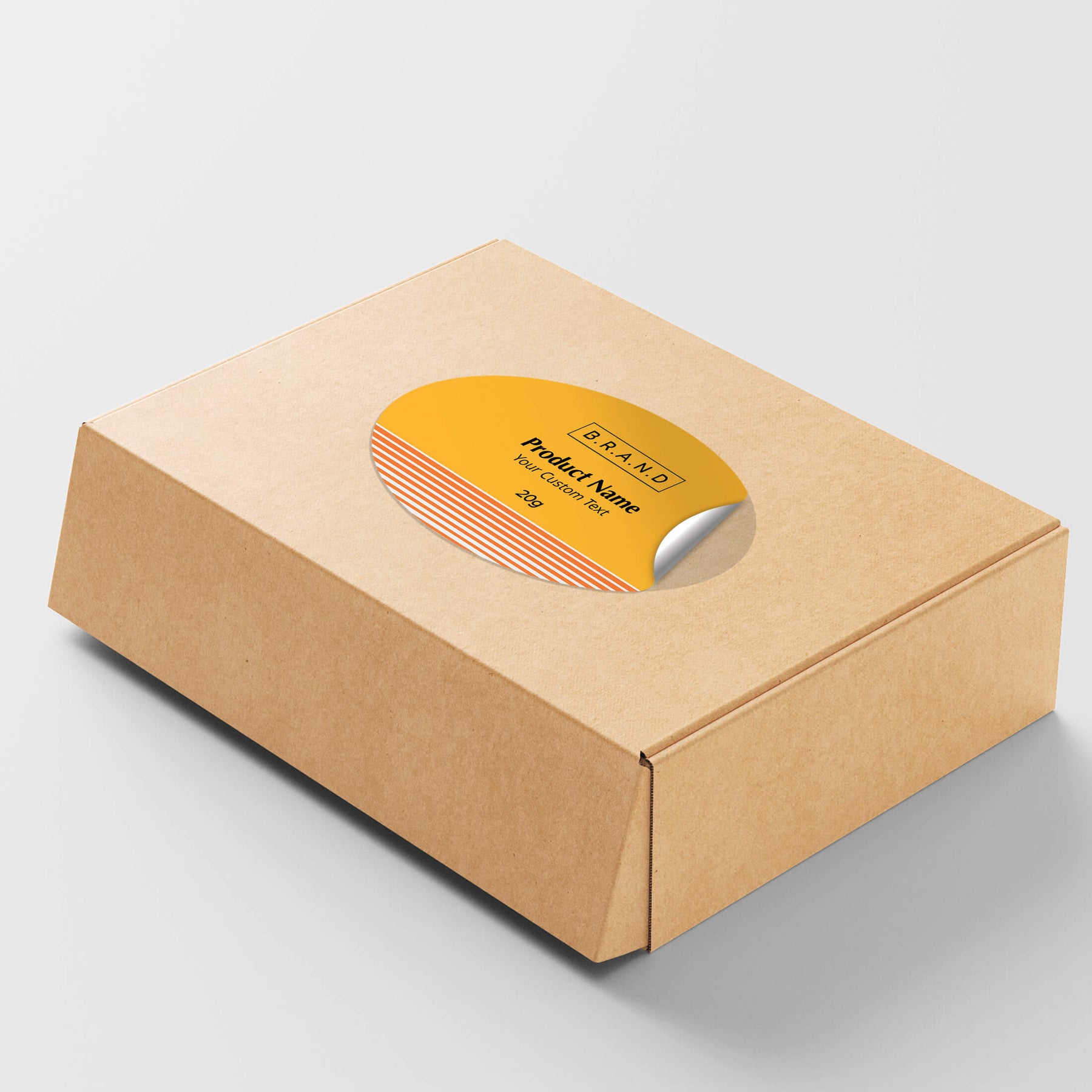 Oval Shape Label 2